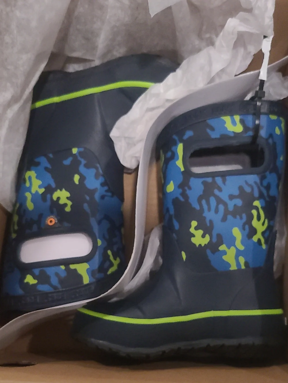 BOGS Kid's York Neo Camo Insulated Rain Boot